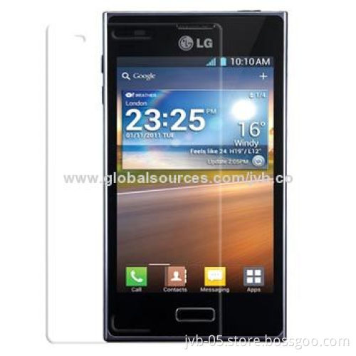 Wholesales Hot Screen Protector/Screen Film for LG Optimus L5, Easy to Apply with Less Bubble